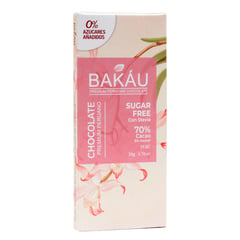 BAKAU - Chocolate con Stevia Bakáu 70% Cacao x 50g