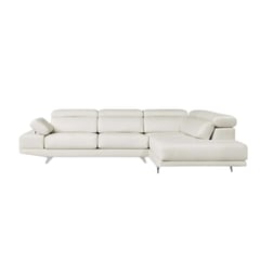 YOLODECORO - Seccional con Chaise Longue a la Derecha Galactic Blanco