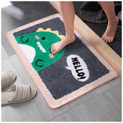 KELLER - Alfombra Absorbente Antideslizante Diseño Dinosaurio