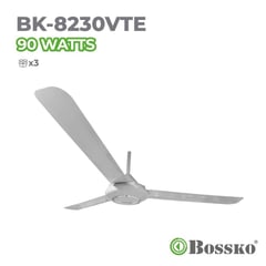 BOSSKO - Ventilador de techo BK-8230VTE – 90 Watts – Blanco