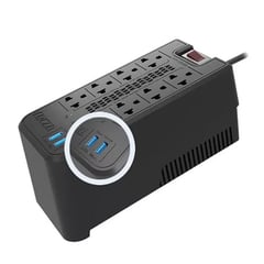 FORZA POWER TECHNOLOGIES - Estabilizador Forza de 1200VA/600W 8 Tomas FVR-1222USB