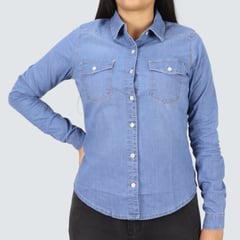 SALSA - CAMISA DENIM ML MUJER JEANS TANNY