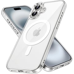 GENERICO - Case Clear para iPhone 16 con MagSafe - Transparente