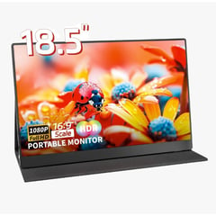 REHISK - Monitor Portátil 18.5 FHD - para PC o consolas Full Cover