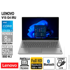 LENOVO - Laptop V15 G4 IRU 156 FHD Intel Core i5-13420H RAM 8GB-DDR4 512GB-SSD SIN SISTEMA OPERATIVO