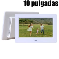 SHARGE - Marcos digitales Multifuncional 10 pulgadas 16GB MP4 Blanco