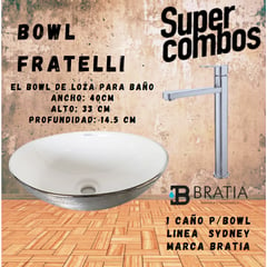 FRATELLI - BOWL 40cm + LLAVE BRATIA SYDNEY