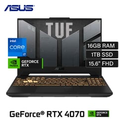 LAPTOP TUF F15 FX507VI 144HZ I7 13va 16GB 1TBSSD 156 FHD V8GB 4070 TILUMINADO