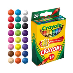 CRAYOLA - Caja de Crayones Delgados 24 colores clásicos