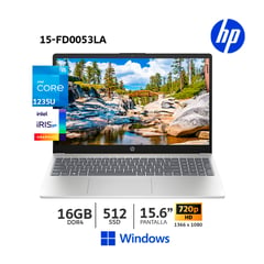 HP - Laptop 15-fd0053la Ci5-1235U 156 HD 330GHz 16GB Ram 512GB SSD WindA47BMLA