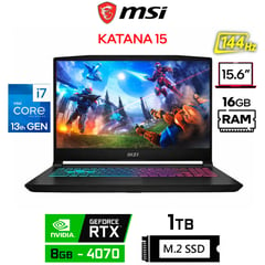 KATANA 15 I I7-13620, SSD 1TB, 16GB RAM DDR5,15.6 FHD 144HZ, RTX 4070 8GB