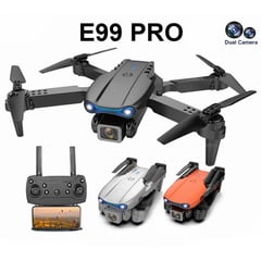 GENERICO - DRONE E99 PRO Plegable con 2 Cámaras HD 4kControl Remoto y manual