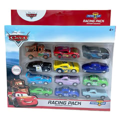 PIXAR - Set de Vehículos A Friccion Cars Racing Pack 12 Pcs