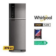 WHIRLPOOL - Refrigeradora Congelador Superior 375 Lts WRM45AKBPE Gris