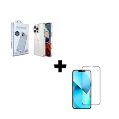 GENERICO - Case Space Transparente + Vidrio Templado para el Iphone 16 Pro Max