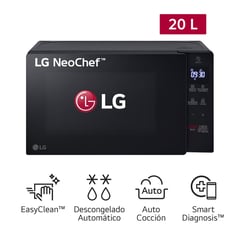 LG - Horno Microondas MS2032GAS 20L con EasyClean