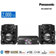 PANASONIC - EQUIPO DE SONIDO BLUETOOTH 2000 WATTS SC-AKX730PUK NEGRO