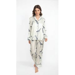 A ALLEGRIA - Pijama Larga Mujer Giraffa