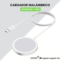 GENERICO - Cargador magsafe para iPhone - Carga 15W