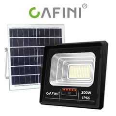 SEISA - Lampara Reflector Led Recargable con Panel Solar CAFINI Luz De 300W