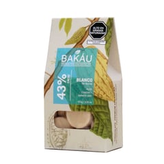 BAKAU - Chocolate Blanco Vegano Sin Azúcar Bakáu 43% Cacao x 100g