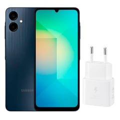 Galaxy A06 4GB RAM 64GB Negro + Adaptador 25W Blanco