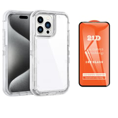 SPACE - CASE 360 PARA IPHONE 16 PRO 3 EN 1 ANTY SHOCK +MICA