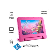 MULTILASER - TABLET KID PAD ROSADA