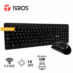 TEROS - KIT TECLADO Y MOUSE TE4061N INALAMBRICO