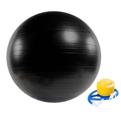 XFIT - Pelota Pilates Yoga Negro 75cm Gym