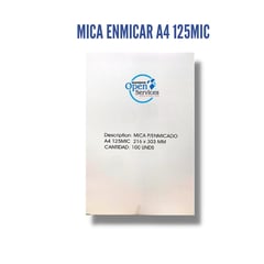 GENERICO - Mica Enmicar A4 125mic- Original