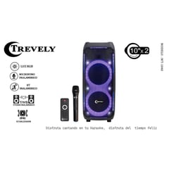 TREVELY - Parlante Portatil Bluetooth WT-1040 - 500W