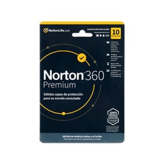 NORTON - Antivirus 360 Premium 10 dispositivos 3 años