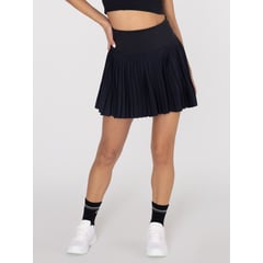 BSOUL - Falda Mujer Pleated Skirt Negro