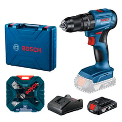 BOSCH - Taladro GSB 185-LI Brushless + 1 Bat + Set 34 piezas