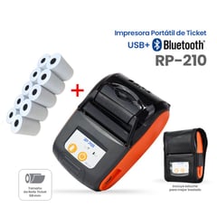 RP POS - Impresora térmica de ticket 58mm portable BLUETOOTH - 10 ROLLOS