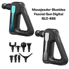 GENERICO - Masajeador BlueIdea Fascial Gun Digital BLD-888