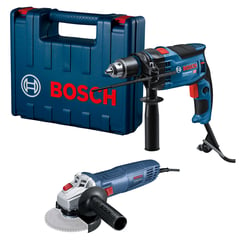 BOSCH - Combo taladro Percutor Eléctrico 1/ 2" 850W más Amoladora 710W -Bosch