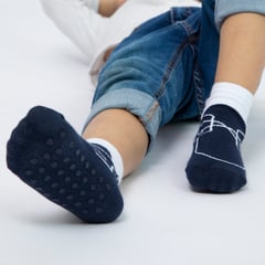 LANCASTER - MEDIAS ALGODÓN CON ANTIDESLIZANTE DISEÑO ZAPATOS INFANTIL BEBE NIÑO