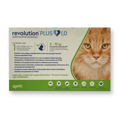 REVOLUTION - Plus X 1 Pipeta De 1ml - Gatos De 5 A 10kg