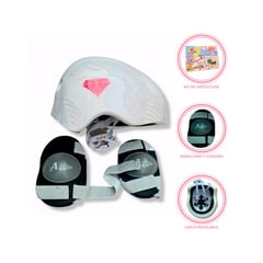 OLLIE - Casco Con Set de Protección Para niña SOY LUNA »AMBAR»