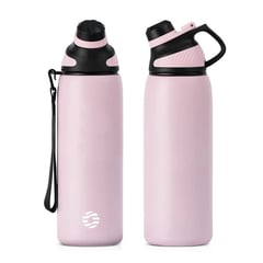 FJBOTTLE - FJBottle-Botella de agua deportiva con aislamiento y tapa magnética 800ml Rosa