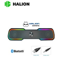 HALION - Parlante en Barra Gamer RGB Bluetooth - HA-SB08