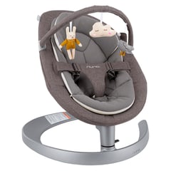 NUNA - Silla Mecedora Para Bebe 3 Posiciones Leaf Grow Gray