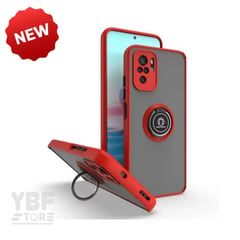 Case Ahumado con Anillo Rojo para Samsung Galaxy Z Fold 4