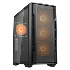 COUGAR - Case Gamer Uniface RGB Mid Tower Vidrio Templado ATX Negro