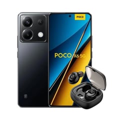 XIAOMI - Poco X6 5G 256gb 12gb Ram Dual Sim NEGRO + AUDIFONO