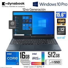 TOSHIBA - Laptop Dynabook Tecra A 50K Intel Core i7 1260P 16GB RAM 512GB SSD WIN 10 PRO PML20U-0N8021