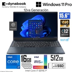 TOSHIBA - Laptop Dynabook Tecra A 50K Intel Core i7 1260P 16GB RAM 512GB SSD WIN 11 PRO PML20U-0N8021