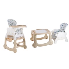 BABY CAM - Silla de comer 2 en 1 Panda beige